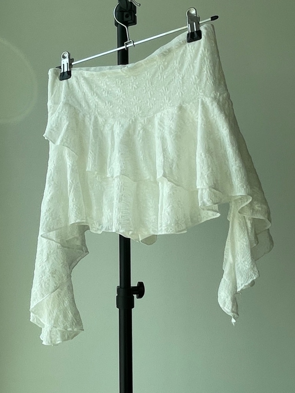 Cider Cream Textured Lace Skirt